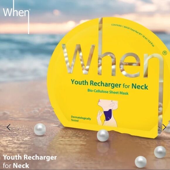 When Youth Recharger for Neck Bio Cellulose Mask - Picture 1 of 6